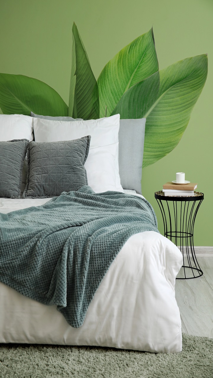 Soft Botanical Prints Make a Rental Bedroom Feel Like You Chose to Live There